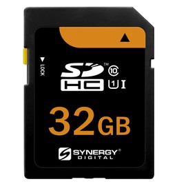 Synergy Digital 32GB Secure Digital SDHC UHS-I Memory Cards, Compatible with Vivitar DVR 1020 Camcorder - Class 10, U1, 100MB/s, 300 Series - Pack of 10