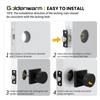 goldenwarm Black Door Knobs Interior, Privacy Matte Black Interior Door