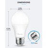 Aovpex Dusk to Dawn LED Light Bulbs Outdoor, 13W Ultra