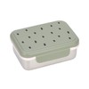 LÄSSIG Children’s Lunch Box, Stainless Steel Breakfast Box, Sustainable, for