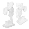 Kissing Lover Statues Resin Modern Romantic Ornament Figurine Couple Art