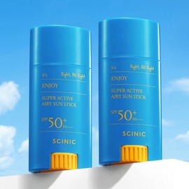 CYNIC 1+1 싸이닉 엔조이 슈퍼 액티브 에어리 썬스틱 대용량 25g 1+1 Psy-nic Enjoy Super Active Airy Sunscreen Stick Large Size 25g