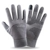 f-min Outdoor Gloves (Smartphone Compatible), Cold Weather Gloves, Unisex, gray