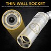 LEXIVON 5/8" Swivel Magnetic Spark Plug Socket, 3/8" Drive x