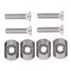 Surfing Accessories Stainless Steel Fin Screw and Plate for Surf