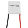sourcing map TES1-4902 Semiconductor Refrigeration Tablets 6V 2A 6.5W Heatsink