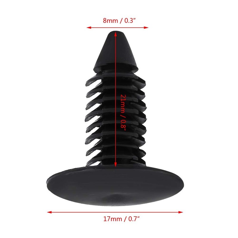 Rivet Fastener Plastic Rivet Fastener 50 Pieces Car Bumper Plastic