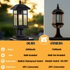 Brilvibera Solar Post Lights 2 Packs, Waterproof Post Lantern with