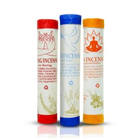 Tibetan Incense Sticks Pack of 3|Hand Rolled Aromatherapy Supplies| Spiritual Natural Insense for Relaxation|Home Scents Products Useful for Mindfulness|Therapeutic Fragrances for Wellness Rituals.