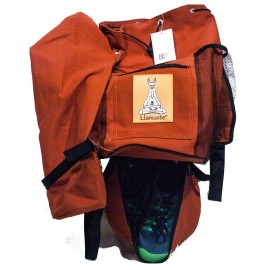 Llamaste Duffel Yoga and Gym Bag with separate mat carrier - Vibrant Orange