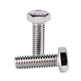 VAMUOEFL 1/4-20 x 1/2" Hex Bolt (1/2" to 3" Available),External Hex Head Screw, Fully Threaded, 304 Stainless Steel 18-8, 20Pcs