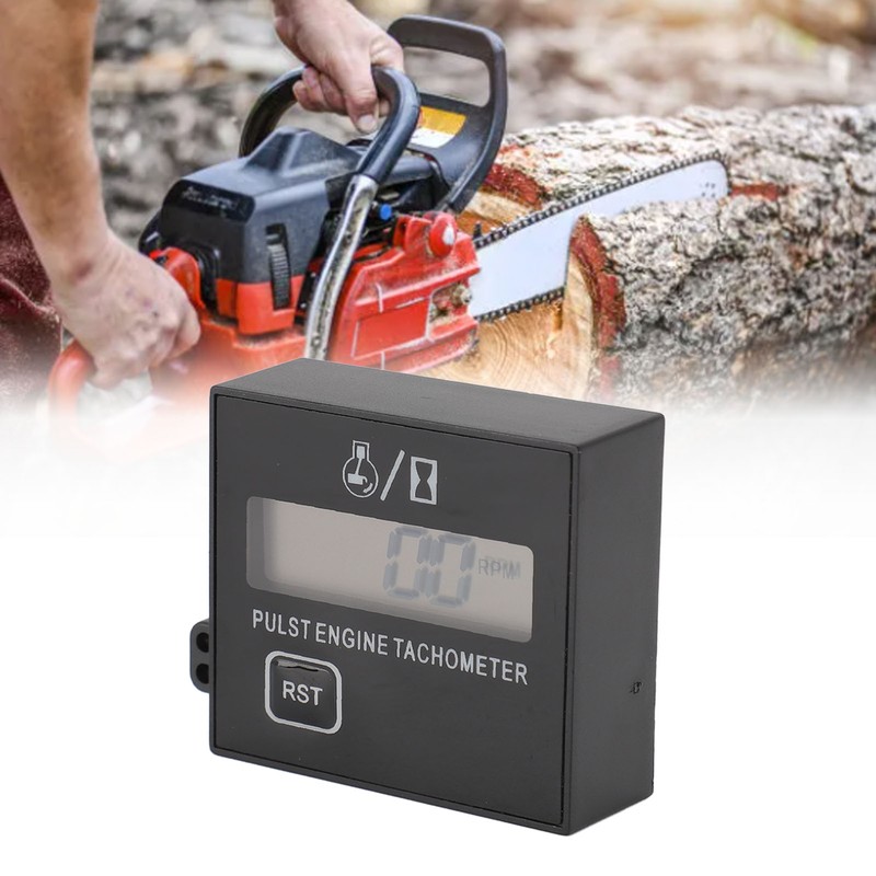 Inductive Tachometer Auto Reset Rechargeable Digital Tachometer for 2 Or