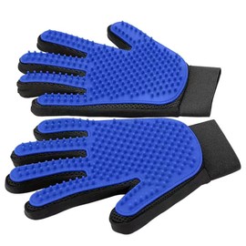 1 Pair of Pet Grooming Gloves. Hair Remover mitt Brush for Dogs and Cats - Massages and stimulates Circulation - Easy to use and Clean.