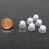Banglijian Hearing Aid LS01P 0.47" Ear Domes, 6Pcs Replacement Ear