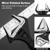 DURATECH 8-Inch Adjustable Wrench, Wide Jaw Opening Black Oxide Finish