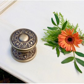 Antikas - Brass Door Knob Antique Knob Gründerzeit Door Knob - Brass Knob Art Nouveau Style