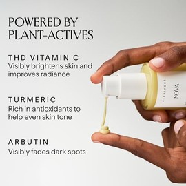 HERBIVORE Nova 15% Vitamin C + Turmeric Brightening Serum for Dark Spots, Hyperpigmentation + Even Skin Tone | Vegan, Plant-Based, Cruelty-Free, 30 mL