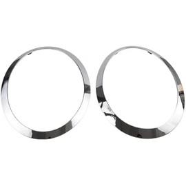 RLB-HILON Headlight Trim Ring Compatible with MINI Cooper F55 F56 F57 2014 2015 2016 2017 2018 2019 2020 2021 Year, 1Pair Chrome Headlight Bezel for Driver and Passenger Side