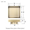 Decaura Shower Grates Bathroom Floor Drain Waste Stainless Steel (Brushed