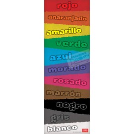 Teacher's Discovery Colors Skinny Poster Spanish
