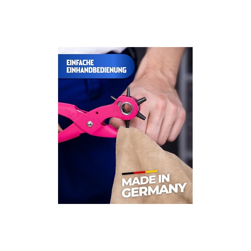 Paffrath Revolving Punch Pliers – Pink Edition – Hardened, Precisely