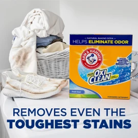 Arm & Hammer Plus OxiClean Powder Laundry Detergent, Fresh Scent, 45 Loads, 3.48 Pound (Pack of 1) - Package May Vary