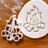 Set of 3 Camping Cookie Cutters (Designs: Backpack, Tent, &
