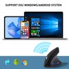 KUNSI Wireless Ergonomic Mouse, 2.4G Wireless Vertical Ergo Mouse, 800/1200/1600