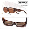 DUCO POLARISED OVERGLASSES Wraparound Fit Over Glasses for Myopia 8956