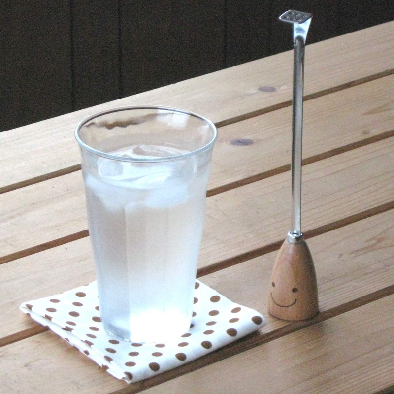 Nagao WY-14 Waiwai Kitchen Stirler, Stainless Steel, Wood, Made in