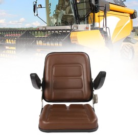 JAYGOVAN Universal Forklift Seat Lawn Mower Tractor Seat with Adjustable Angle Back,Micro Switch&Slide Excavator Forklift Seat for Tractor,Excavator,Skid loader Backhoe Dozer Telehandler