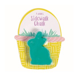 Fun Express Easter Bunny Chalk (12 Pieces Individually Wrapped) Easter Basket Stuffers, Springtime Sidewalk Chalk, Basic Supplies Great for Kids Easter Basket Toys and Outdoor Activities