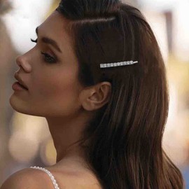 Cimenexe Bohemian Paved CZ Hair Clip Rhinestone Hair Pins Clips Crystal Hair Clip Head Clip Vintage Headwear Pin Decorative Bobby Pins Sparkling Hair Clip Hair Accessories Jewellery for Women and Girls