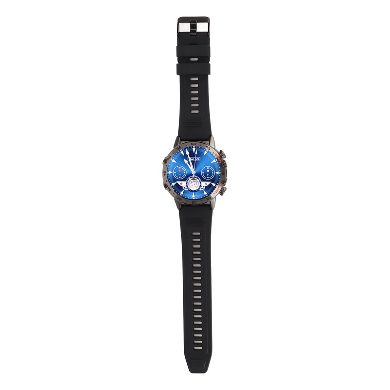 Black Outdoor Smartwatch with Speaker Waterproof Dustproof LCD Bluetooth Intelligent