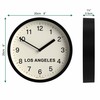 JONES CLOCKS® Los Angeles Time Zone Wall Clock Small Modern