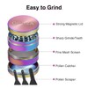 Herb Grinder, Aluminium Spice Grinder with Pollen Catcher and Magnetic