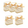 iKesoce Pack of 25 Gold Candy Boxes Wedding Favour Boxes