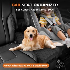 Shademax Car Seat Organizer for Subaru Ascent 2019-2025 2026 Accessories, Ascent Backseat Organizer Car Console Organizer for Kids Toys, Baby Supplies, Dog Toys, Travel Storage Box
