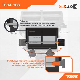Dorman 604-386 Single Zone Relocation Kit Compatible with Select Jeep Models (OE FIX)