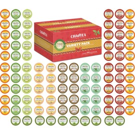 Cha4TEA 100-Count Variety Sampler Pack for Keurig K-Cup Brewers, 10 Flavors