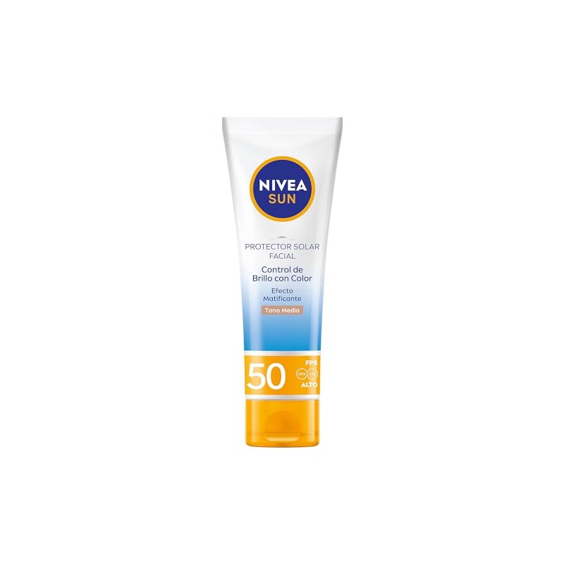 Protector Solar Facial NIVEA SUN Control Brillo Tono Medio FPS50+