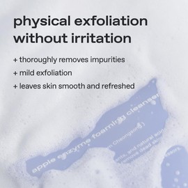glow Limpiador Espumoso Con Enzimas De Manzana Exfoliante Natural Con Polvo De Arroz Para Una Exfoliación Suave Fórmula Ligeramente Alcalina Para Una Limpieza Profunda De Los Poros Enriquecido