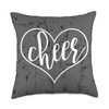 Cute Best Girls Cheerleaders Gift graphic Throw Pillow