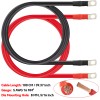 Unbranded US 2PCs PVC Battery Inverter Cable Set 5 AWG Positive