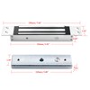 Recessed Magnetic Lock for Access Control, 180KG 350lbs Holding Force