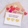 PATIKIL 300 Pcs/ 1 Roll Heart Scratch Off Stickers Label