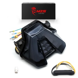 MZS Motorcycle Tail Light, LED Integrated Turn Signal Blinker Brake Taillight Smoke Compatible with MT07 MT-07 2021 2022 2023 2024
