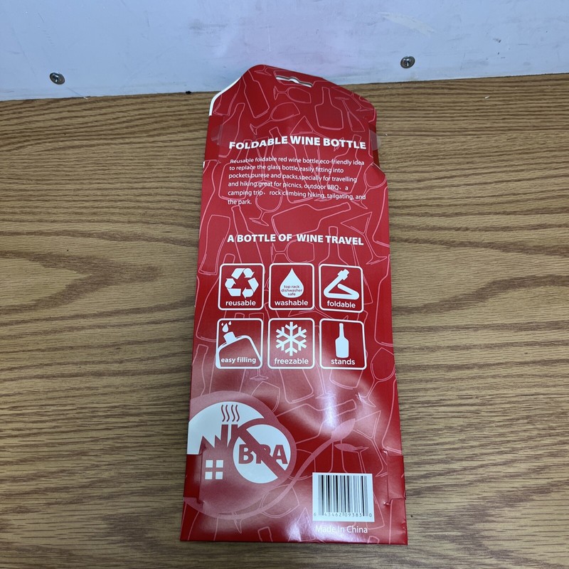 XTrend NEW Foldable Wine Bottle Portable Reusable Refillable Leak Proof