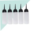 PACKOVE 5Pcs Salon Hair Dye Bottles Refillable Shampoo Container with