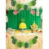 Hemasa Tropical Leaf Banner Hawaii Luau Party Leaves Garland Summer